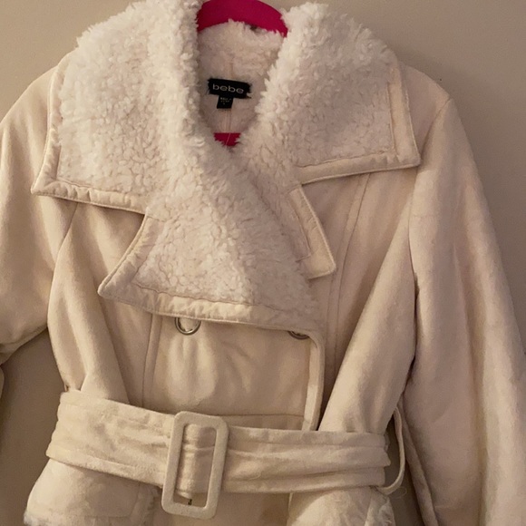 Bebe long Sherpa winter coat - Picture 2 of 2